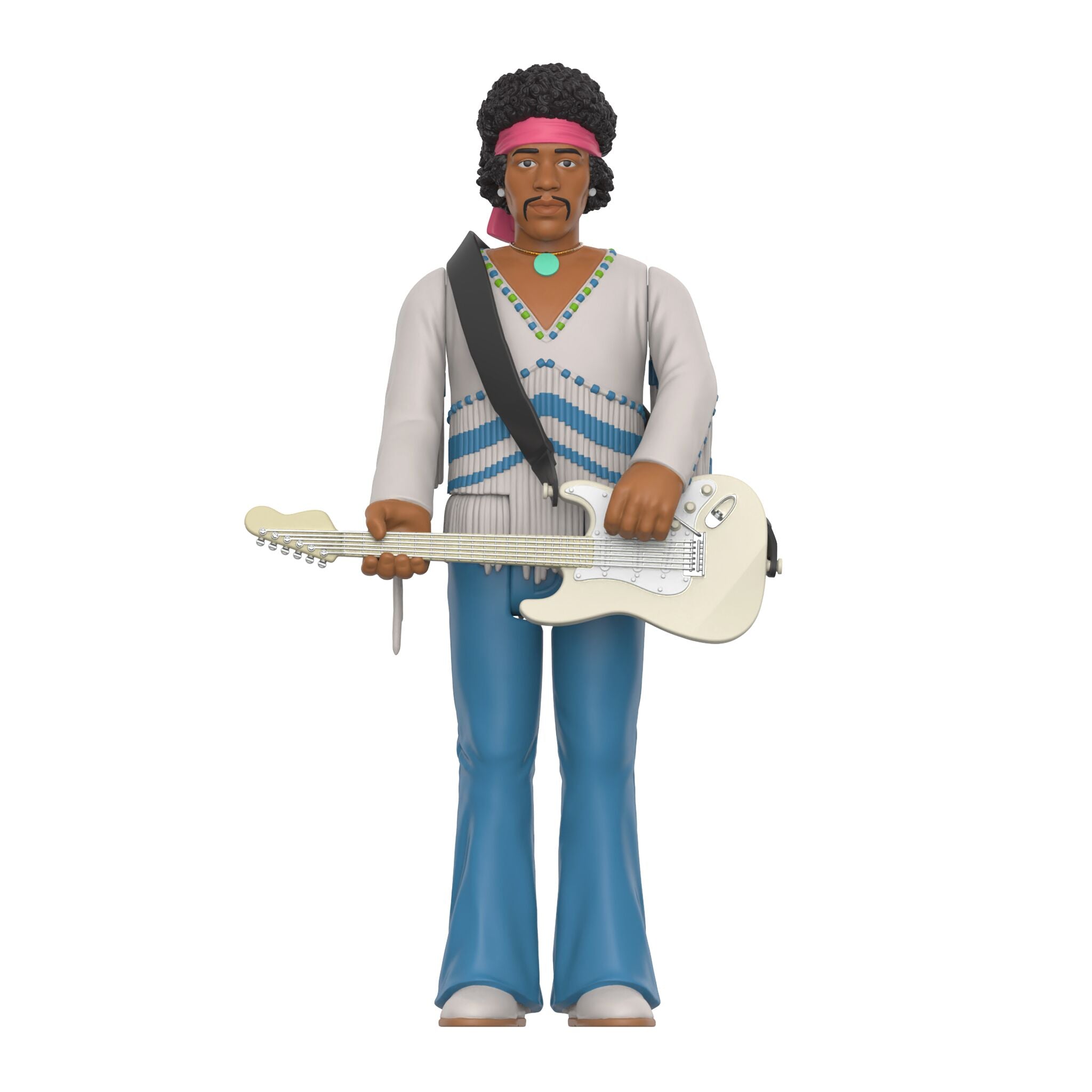 Jimi Hendrix Festival ReAction Collectible Action Figure w/ Guitar
