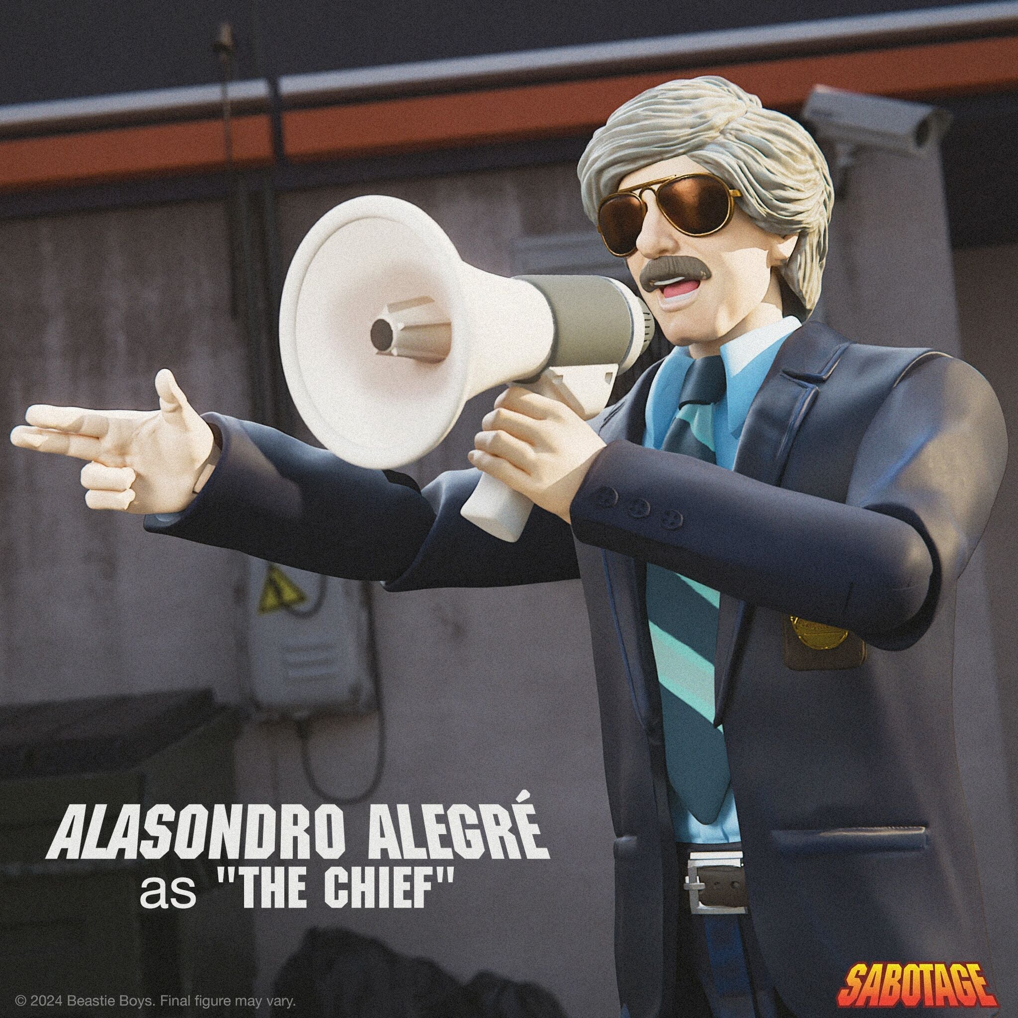Beastie Boys Sabotage Alasondro Alegré "The Chief" ULTIMATES! Action Figure - Ava Phillips Styles Collection, Organic Green Product for pets and Animation Moive Memorabilia.