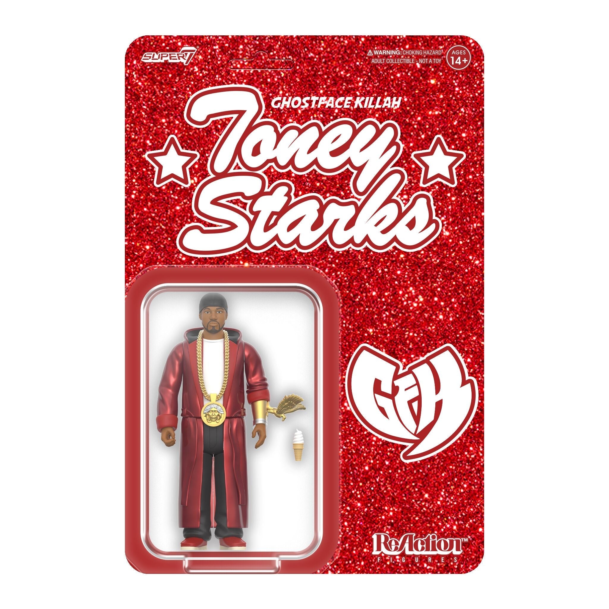 Ghostface Killah Toney Starks ReAction Figure - Ava Phillips Styles Collection, Organic Green Product for pets and Animation Moive Memorabilia.