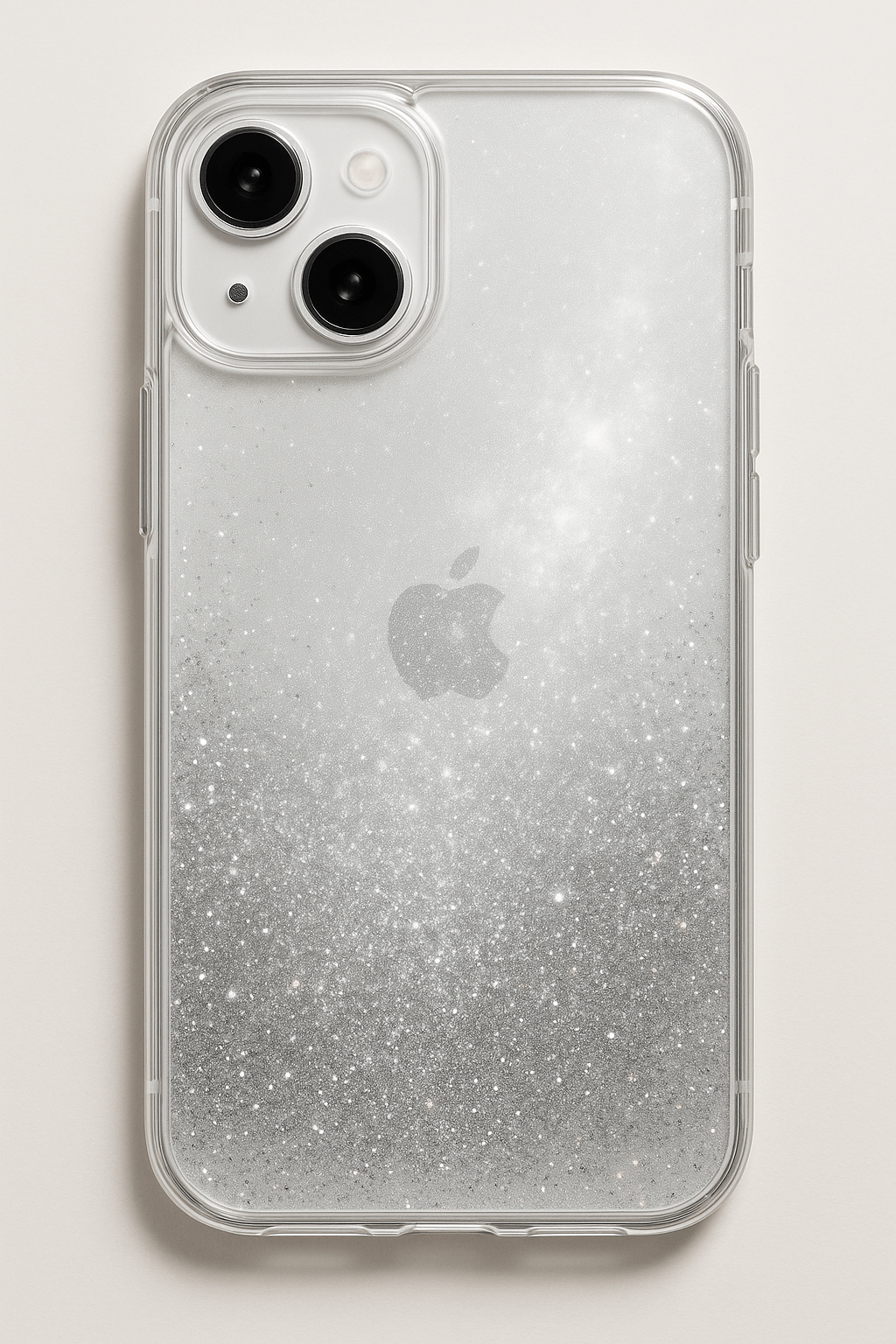 Moonlight effect iPhone case with silver - heavy glitter: - Ava Phillips Styles