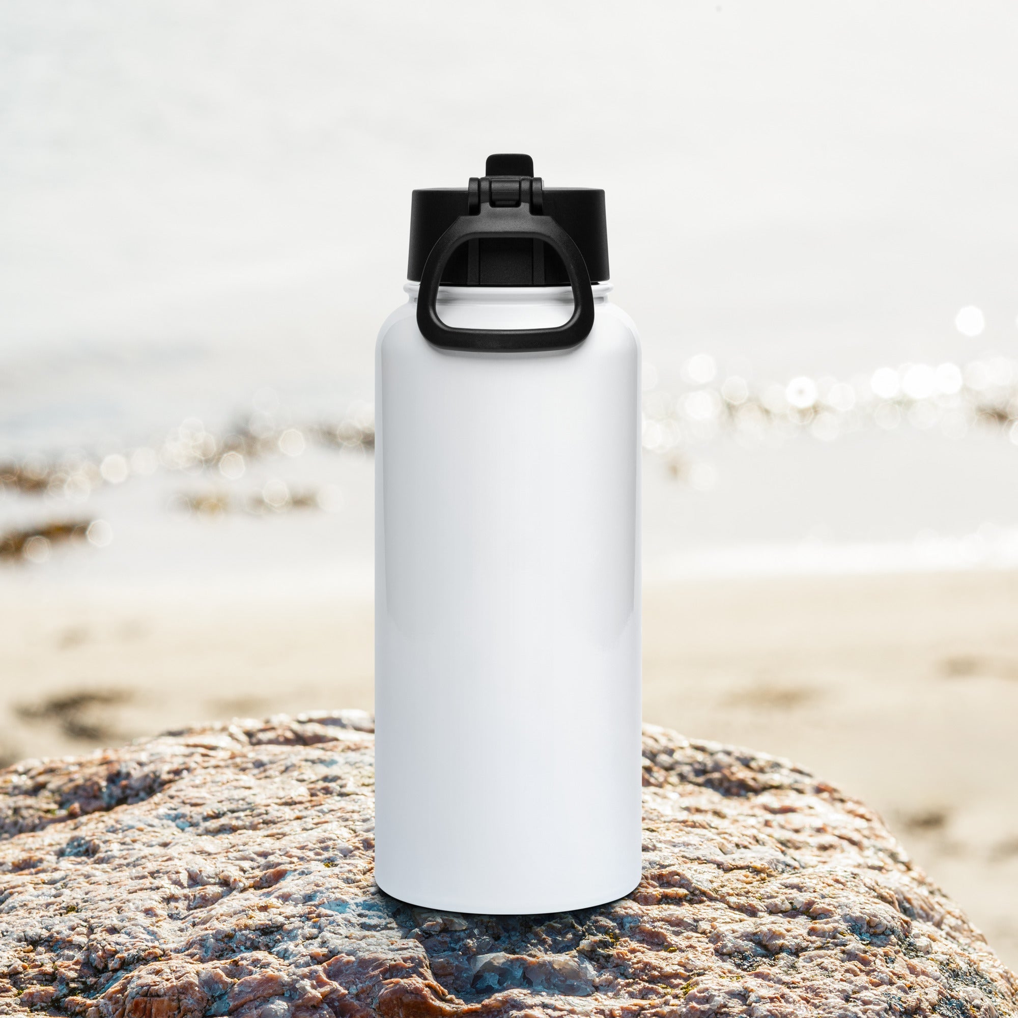 ROJO Foundation Stainless steel water bottle with a straw lid - Ava Phillips Styles