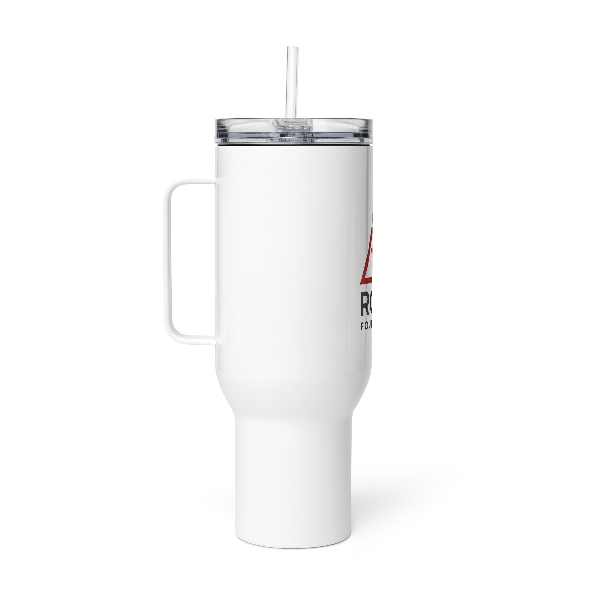 ROJO Foundation Travel mug with a handle - Ava Phillips Styles