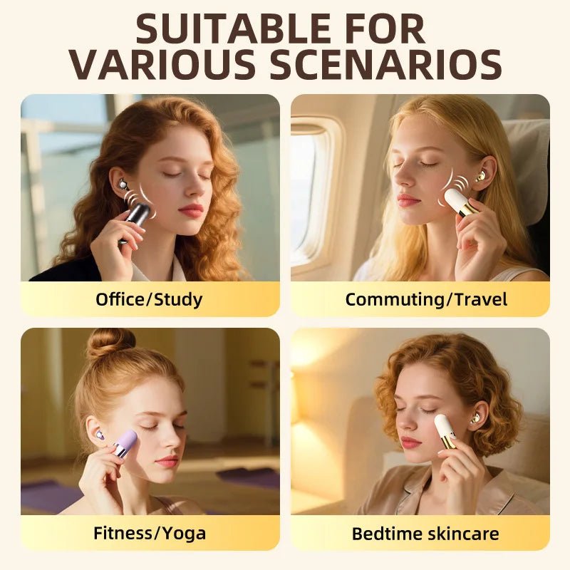 S13 Vibration Massage Bluetooth Headphones Invisible Ear Plugs Bluetooth 6.0 Sleep Earbuds for Side Sleepers Provide Massage - Ava Phillips Styles