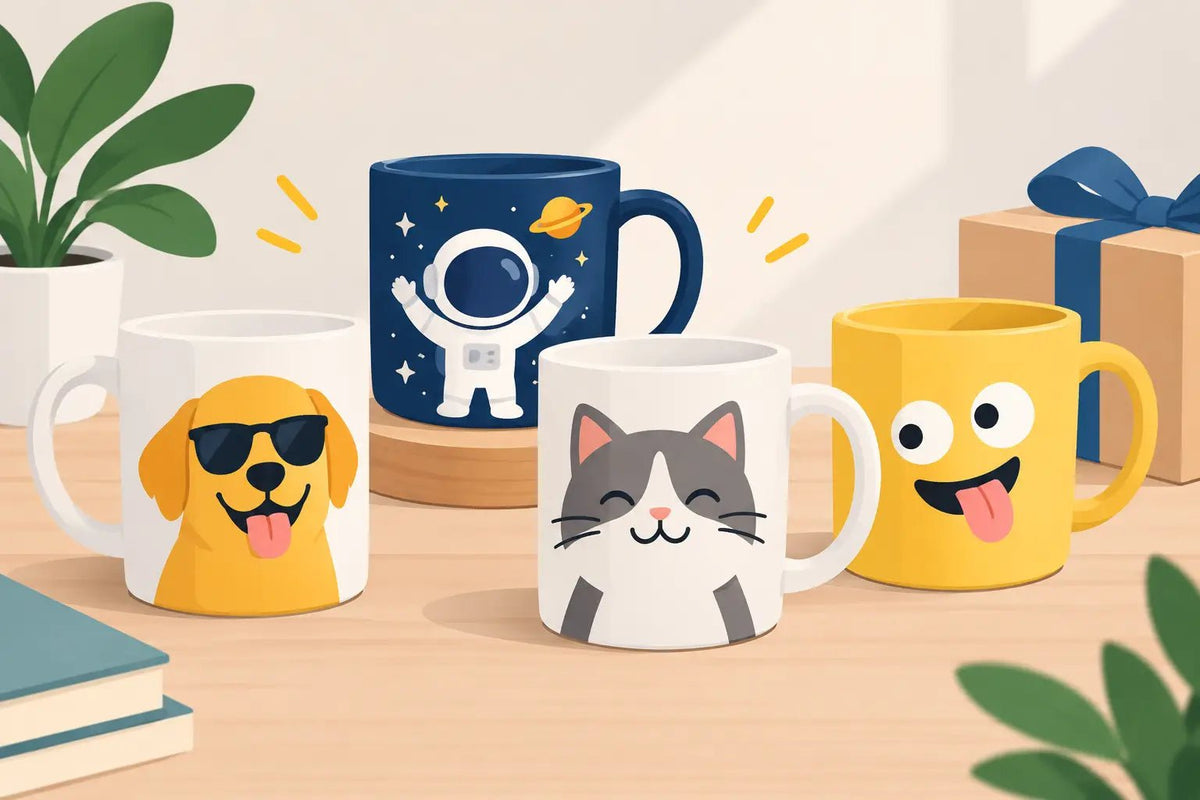 Funny Graphic Mugs for Gifts That Get Used - Ava Phillips Styles Collection,  Organic Green Product for pets and Animation Moive Memorabilia.