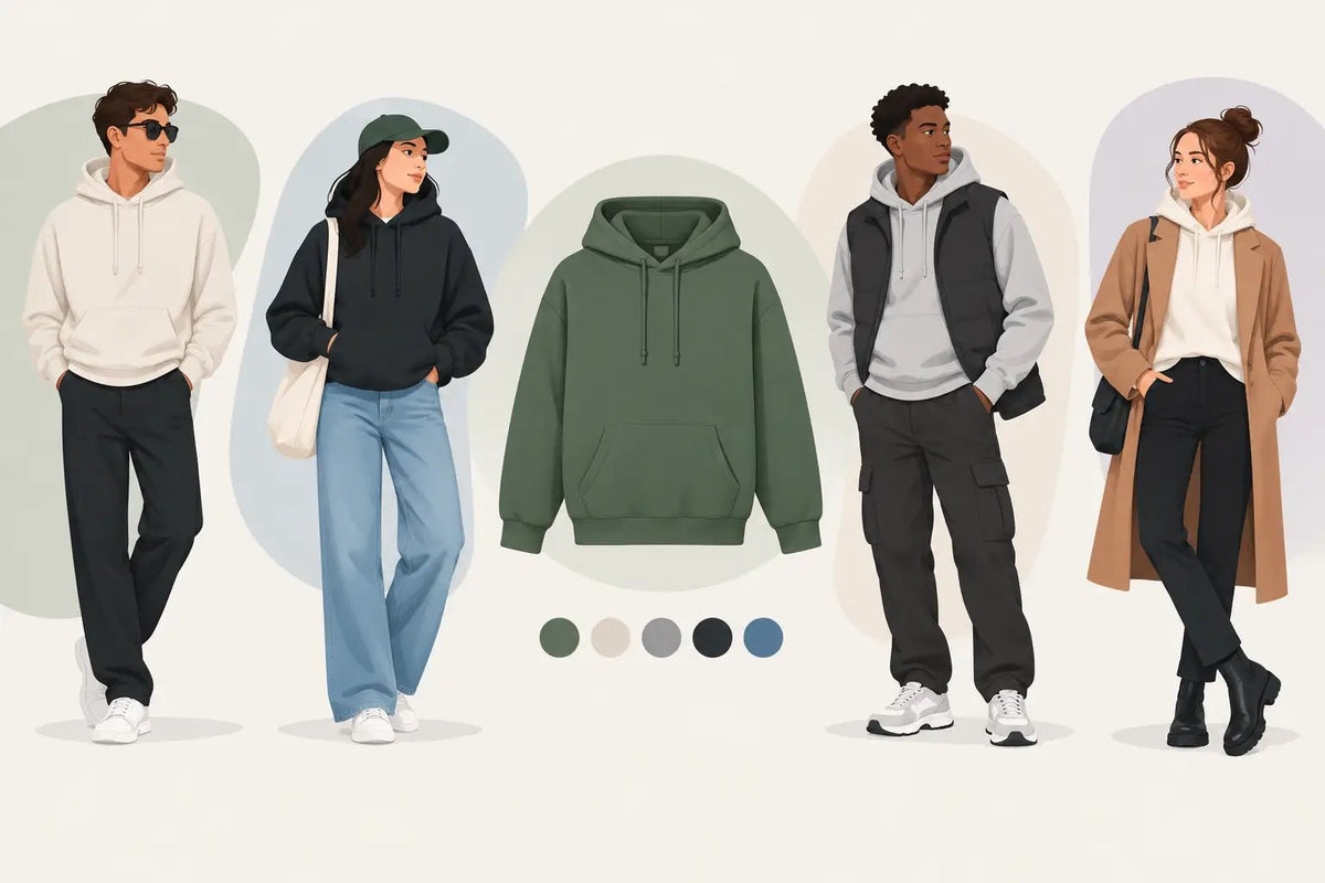 How to Style a Unisex Hoodie for Any Look - Ava Phillips Styles Collection,  Organic Green Product for pets and Animation Moive Memorabilia.