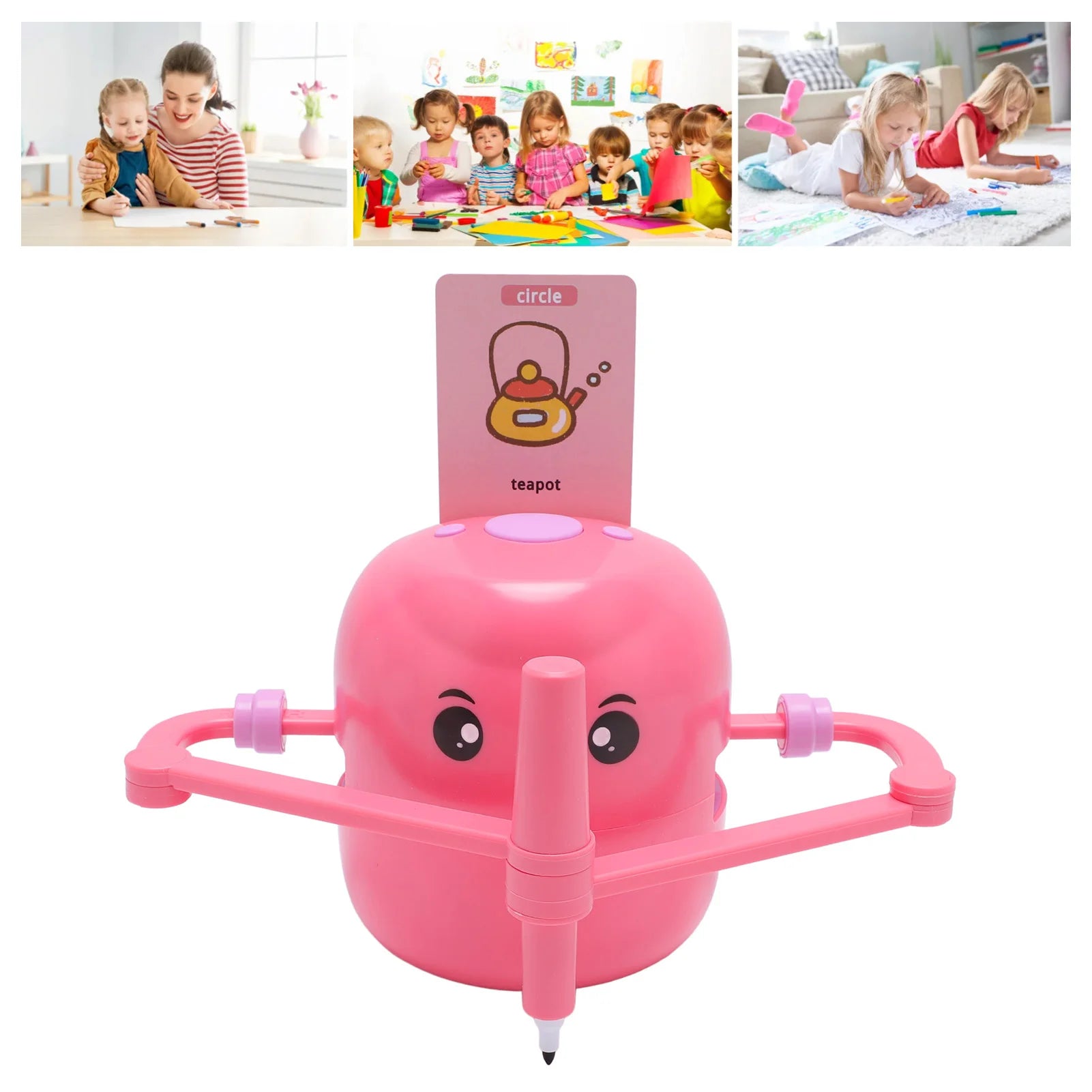 Smart Drawing Robot Children Art Enlightenment Interactive Early Educational Drawing Robot Automatic Drawing Toy For Children Ag