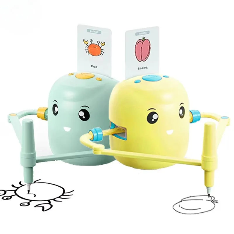 Music Interaction Pictures Drawing Robot for Kids Educational Learning Automatic