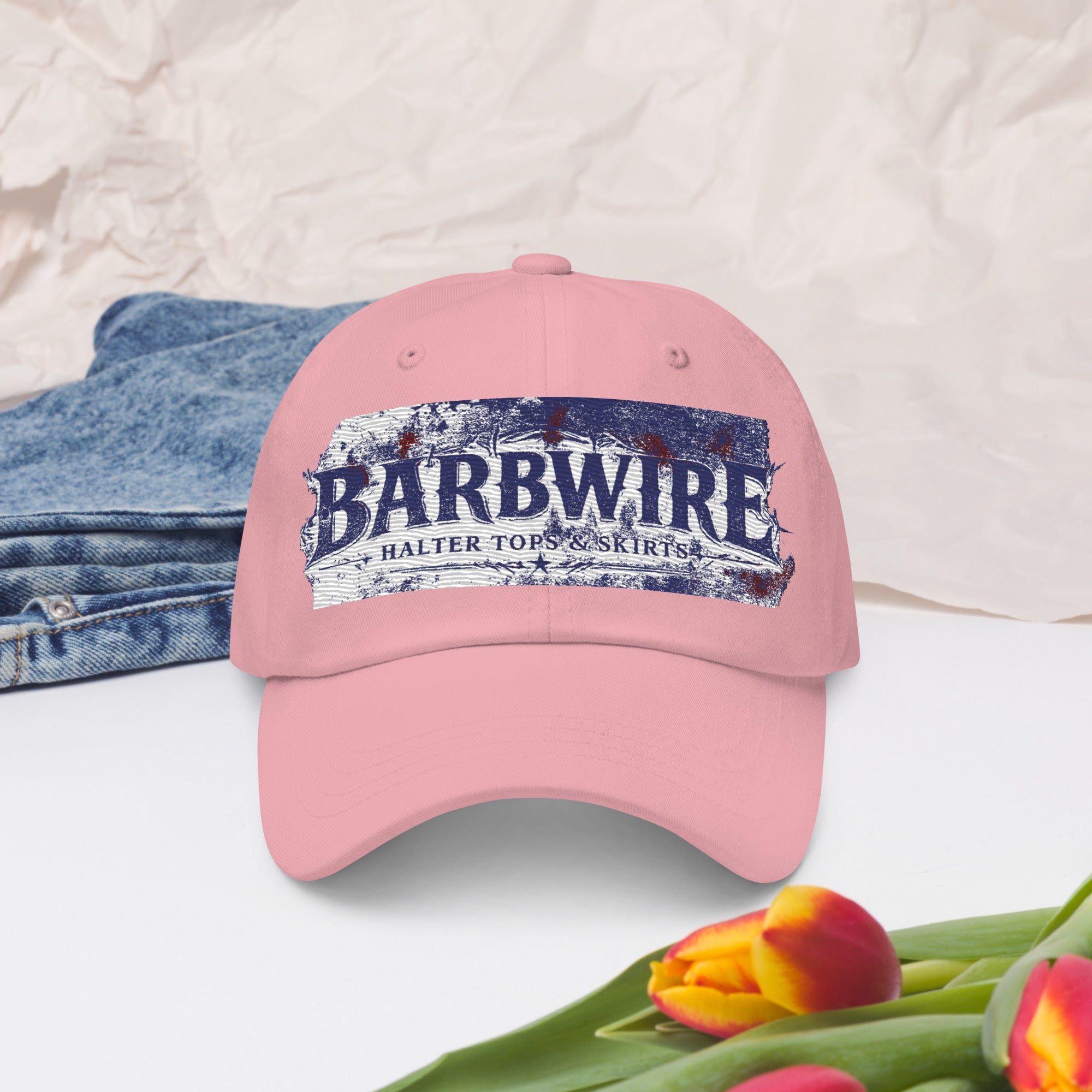 Barbwire Dad hat - Ava Phillips Styles Collection, Organic Green Product for pets and Animation Moive Memorabilia.