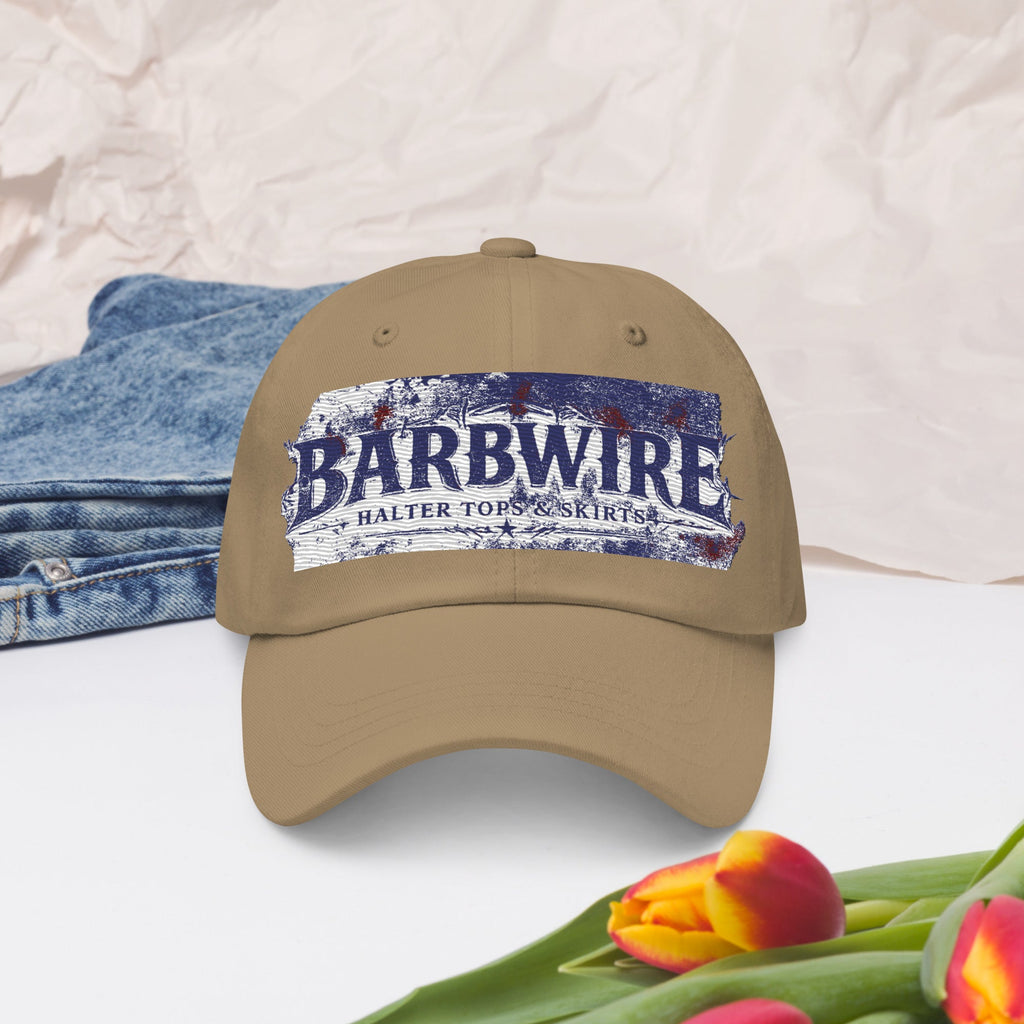 Barbwire Dad hat - Ava Phillips Styles Collection, Organic Green Product for pets and Animation Moive Memorabilia.