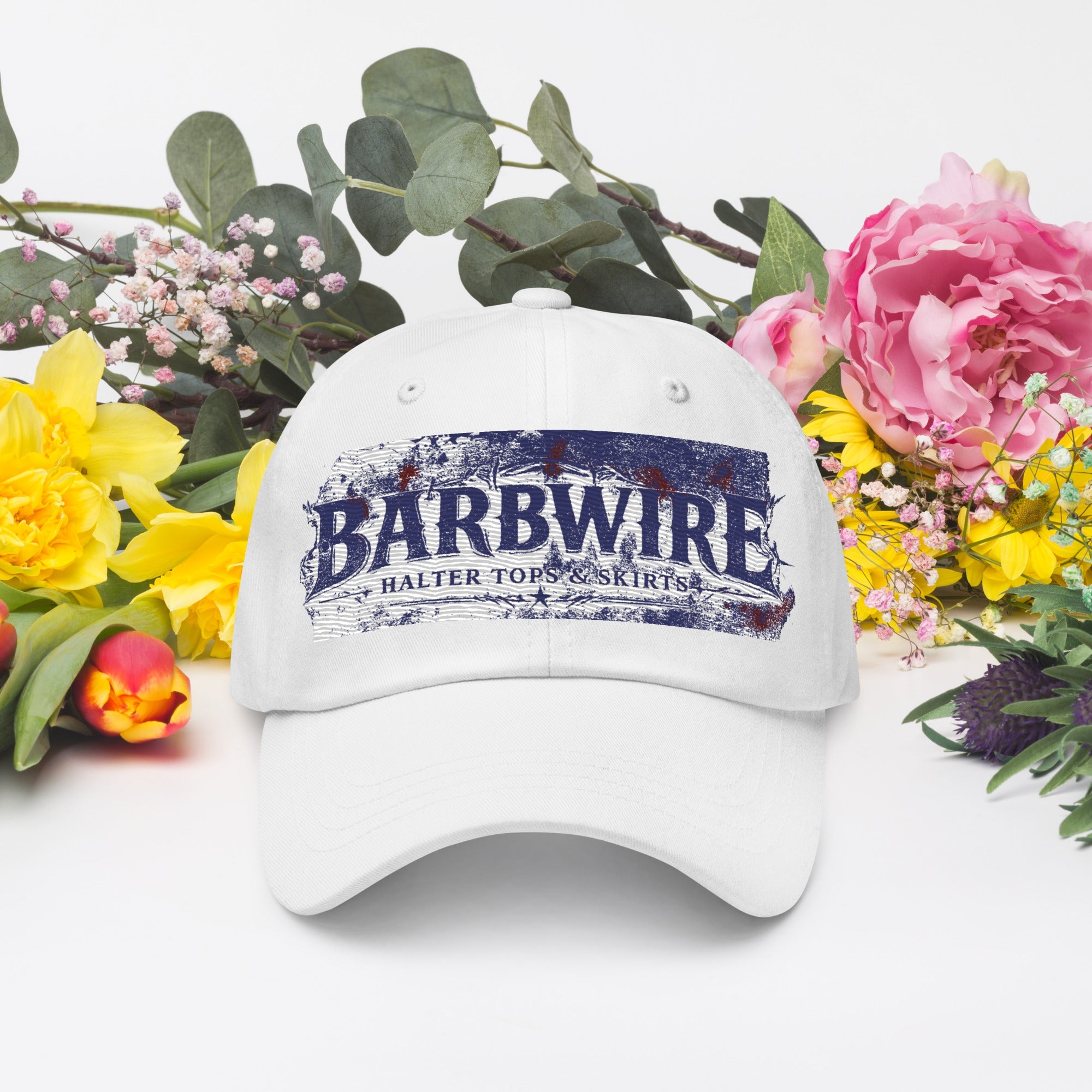 Barbwire Dad hat - Ava Phillips Styles Collection, Organic Green Product for pets and Animation Moive Memorabilia.