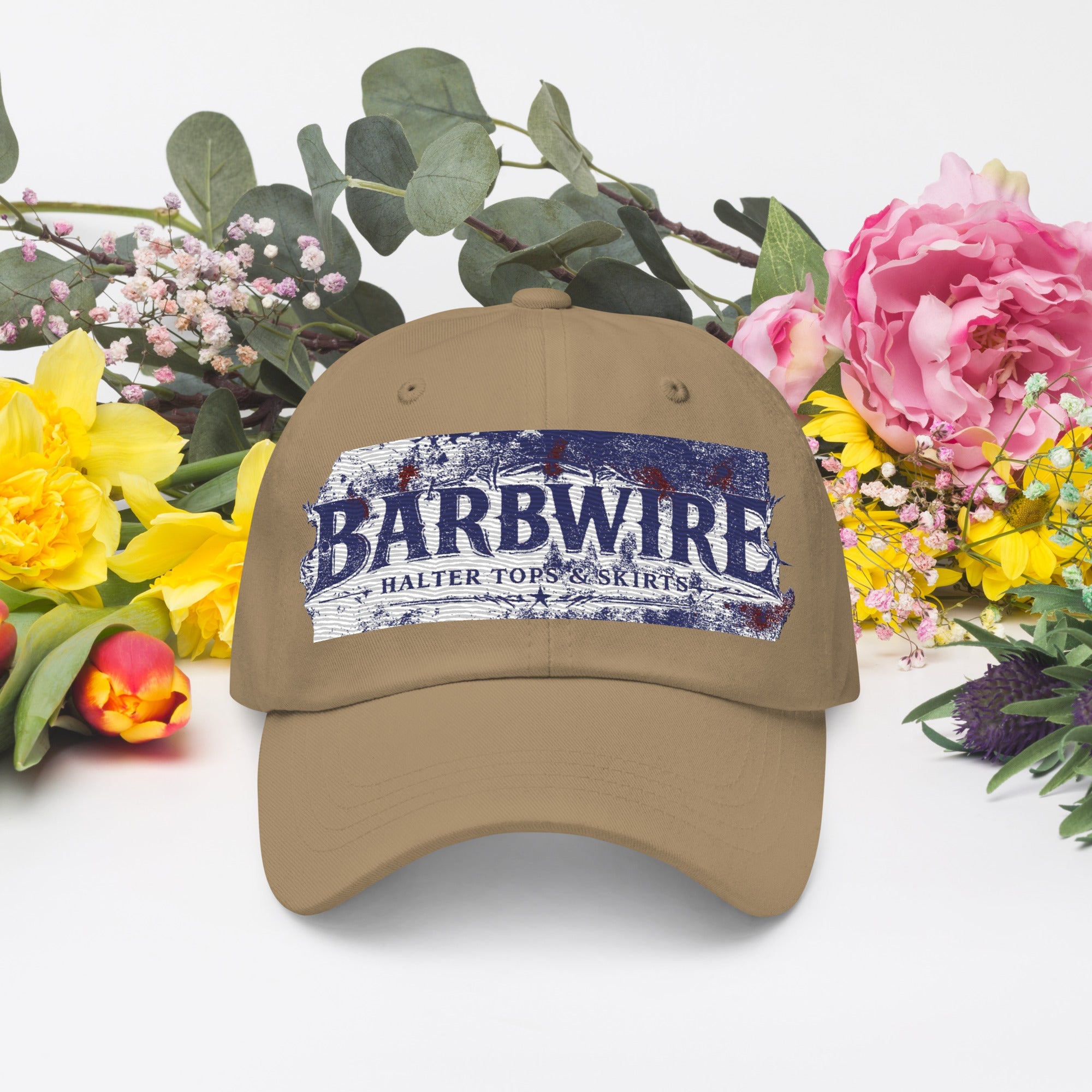 Barbwire Dad hat - Ava Phillips Styles Collection, Organic Green Product for pets and Animation Moive Memorabilia.