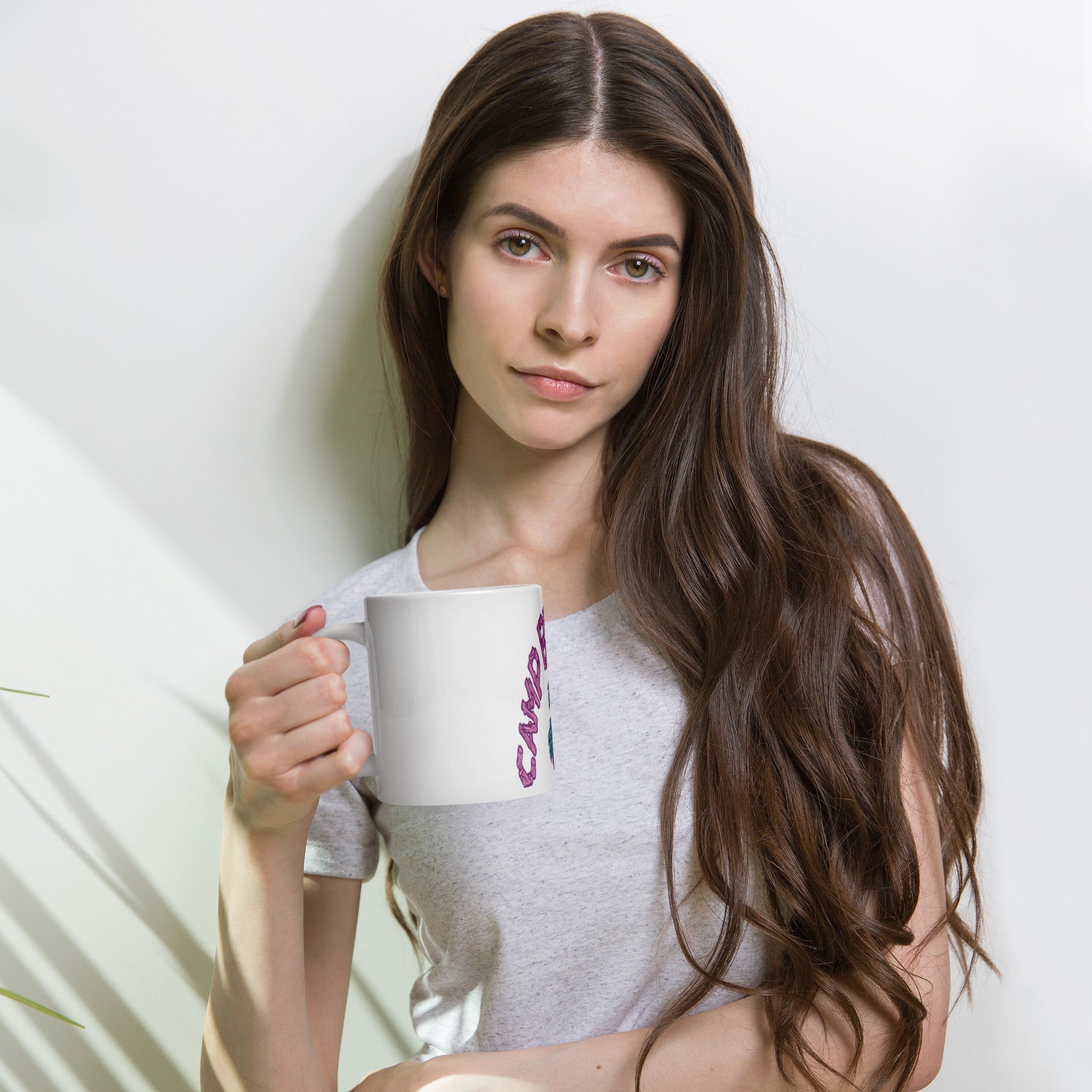 Camp Beverly Hills White glossy mug - Ava Phillips Styles