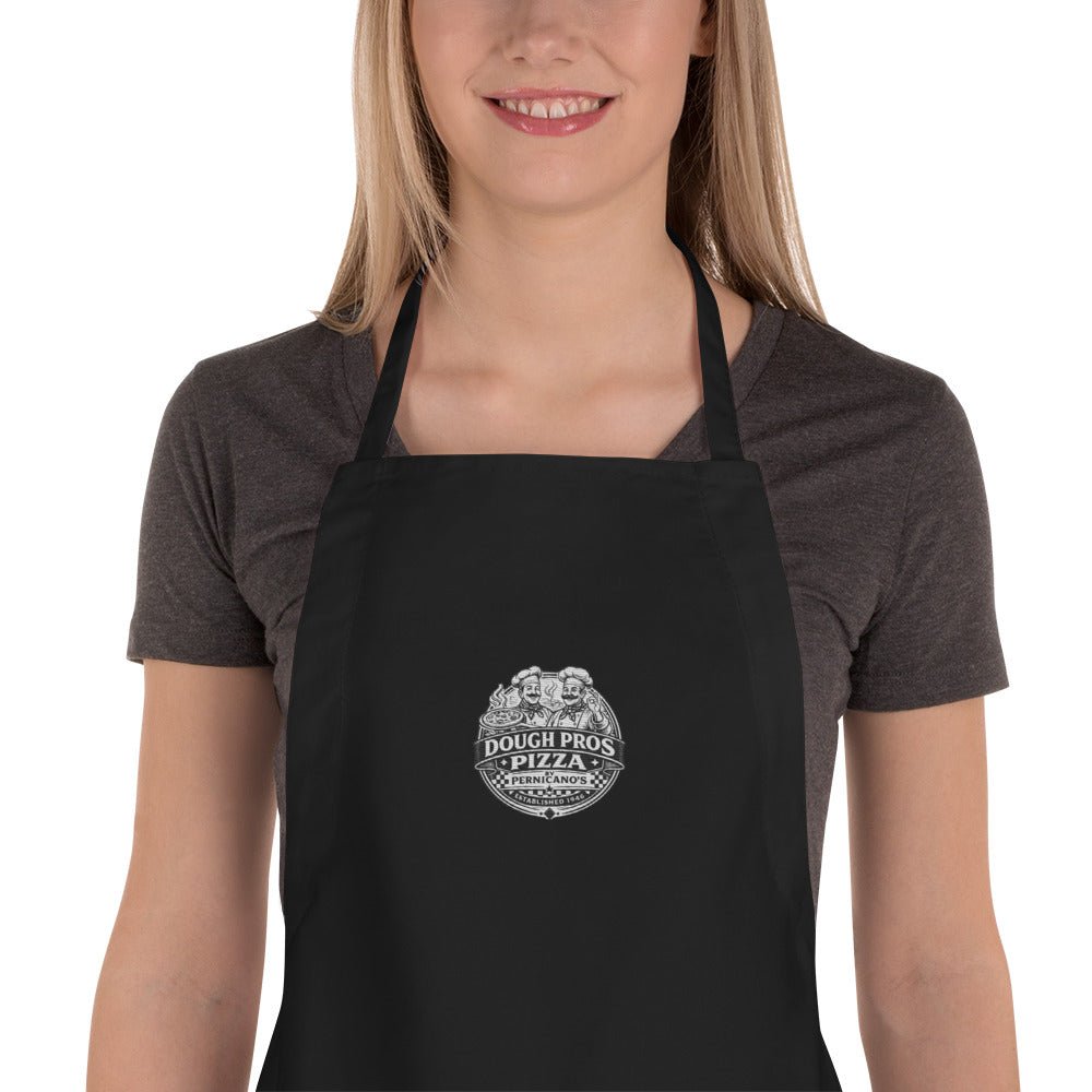 Casa Di Baffi Embroidered Apron - Ava Phillips Styles Collection, Organic Green Product for pets and Animation Moive Memorabilia.