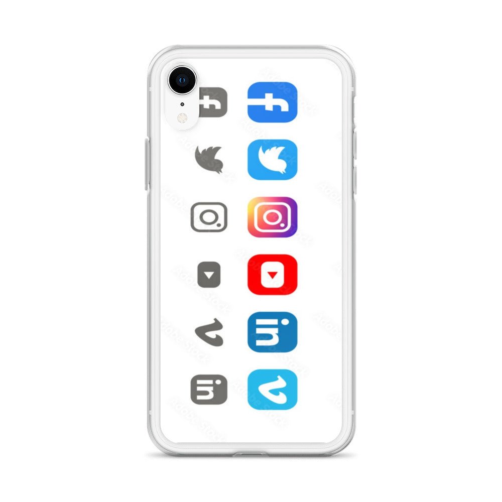 Clear Social Media Case for iPhone® - Ava Phillips Styles