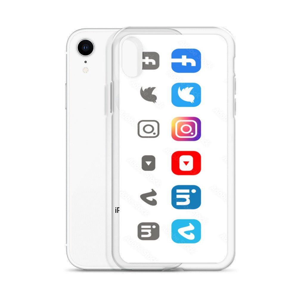 Clear Social Media Case for iPhone® - Ava Phillips Styles