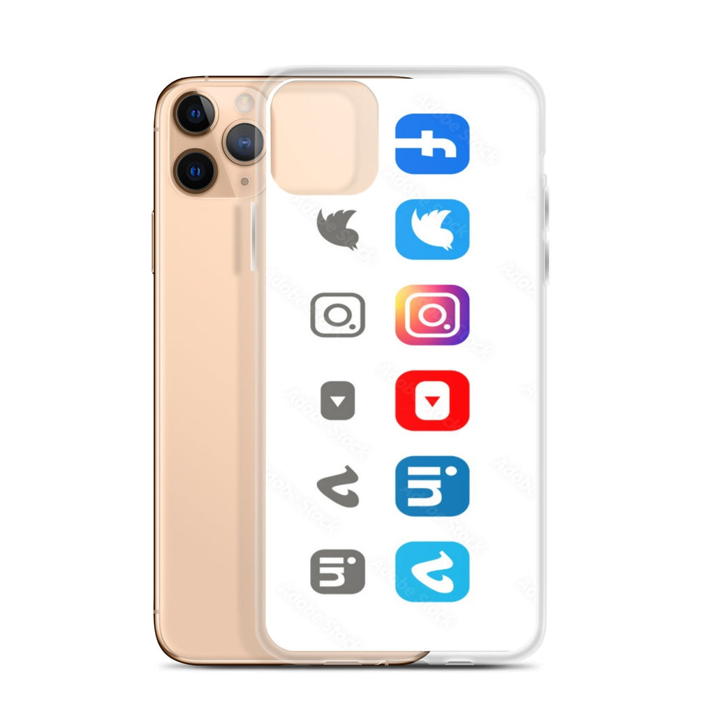 Clear Social Media Case for iPhone® - Ava Phillips Styles