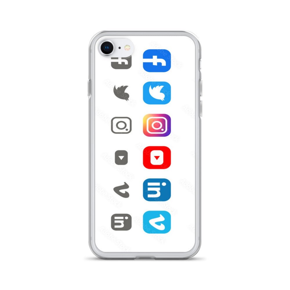 Clear Social Media Case for iPhone® - Ava Phillips Styles