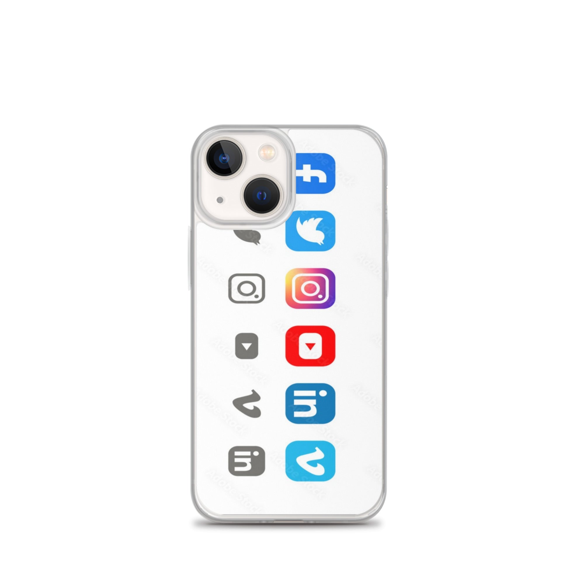 Clear Social Media Case for iPhone® - Ava Phillips Styles