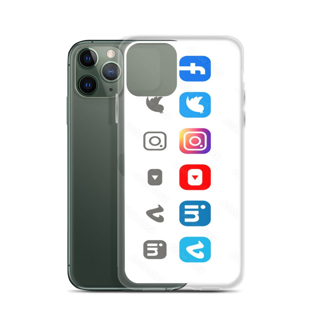 Clear Social Media Case for iPhone® - Ava Phillips Styles