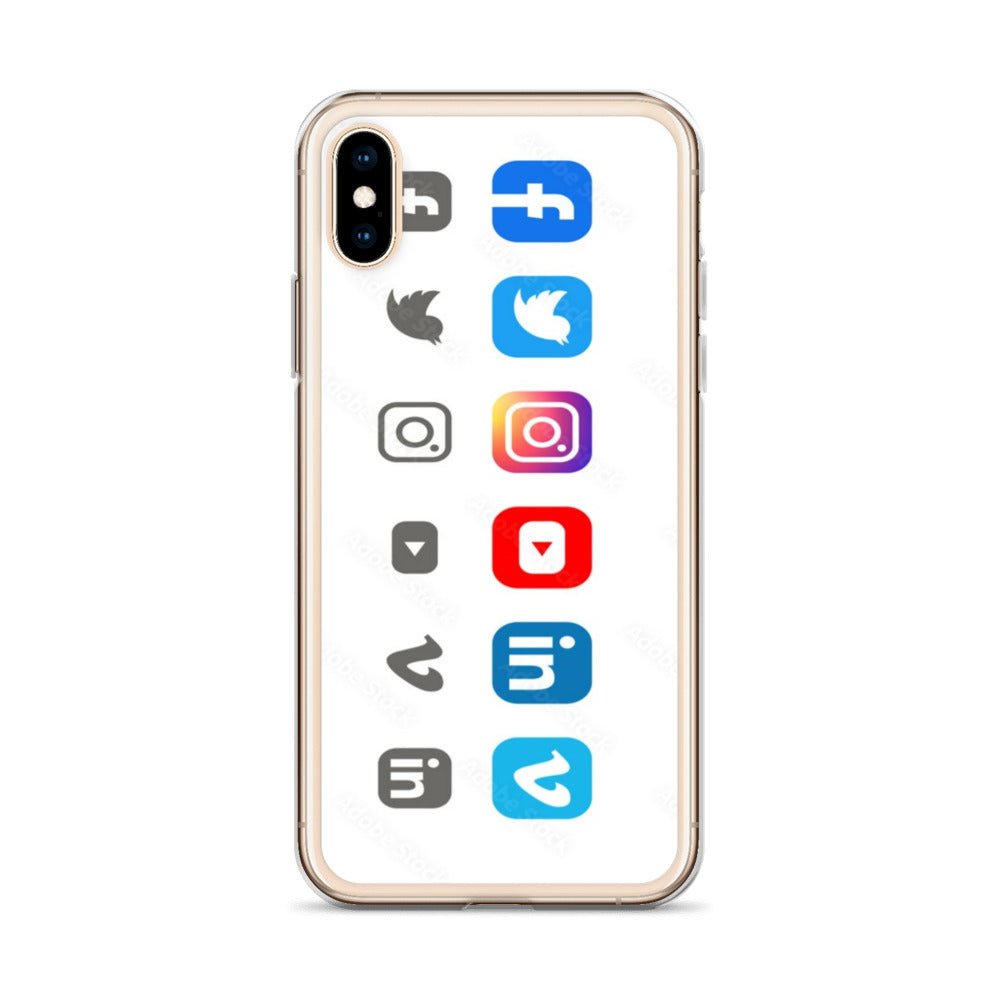 Clear Social Media Case for iPhone® - Ava Phillips Styles