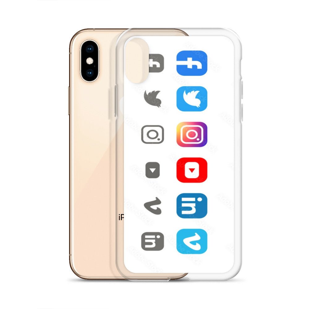 Clear Social Media Case for iPhone® - Ava Phillips Styles