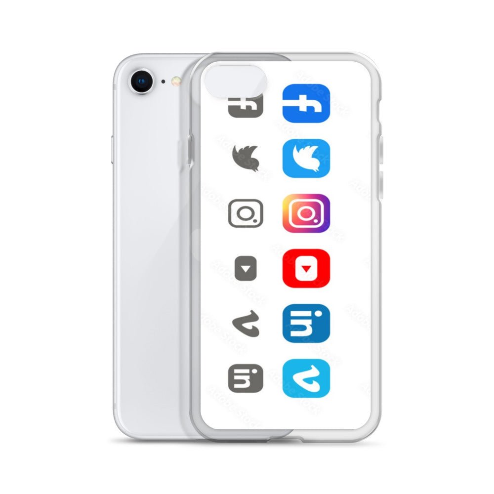 Clear Social Media Case for iPhone® - Ava Phillips Styles