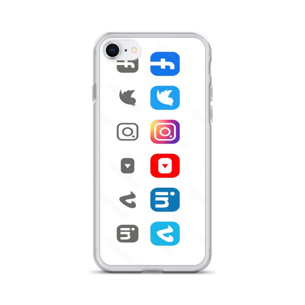 Clear Social Media Case for iPhone® - Ava Phillips Styles