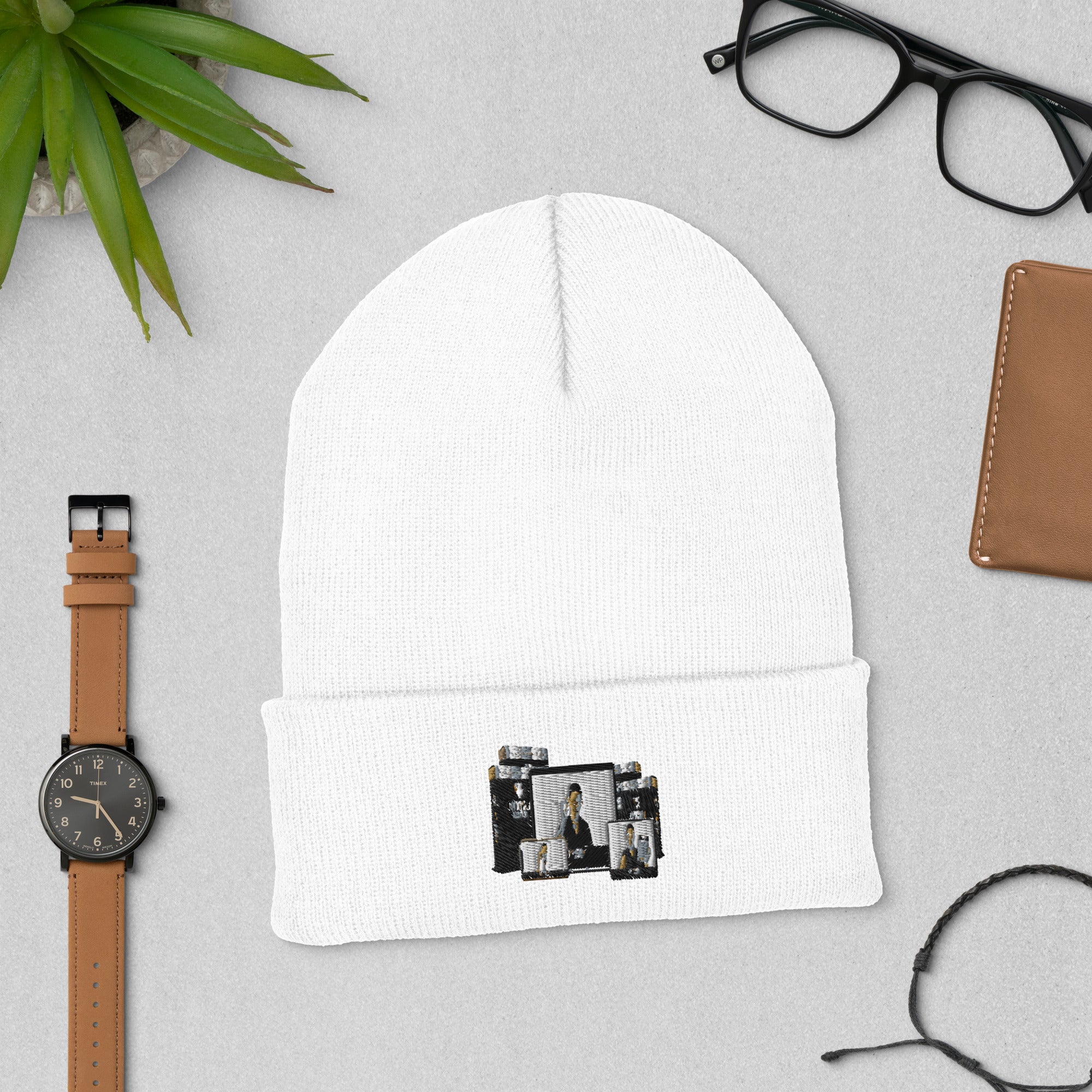 Cuffed Beanie - Ava Phillips Styles Collection, Organic Green Product for pets and Animation Moive Memorabilia.