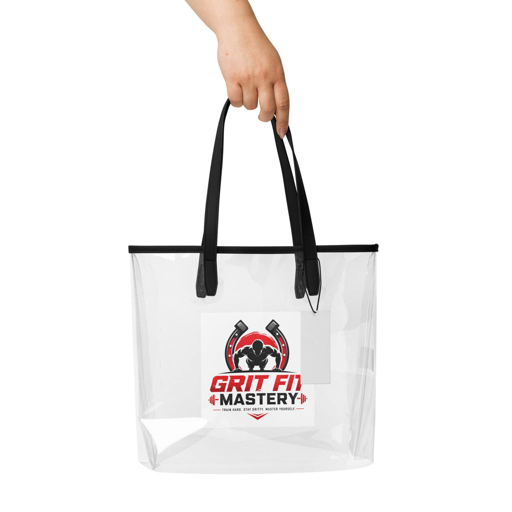 Grit Fit Clear tote bag - Ava Phillips Styles Collection, Organic Green Product for pets and Animation Moive Memorabilia.