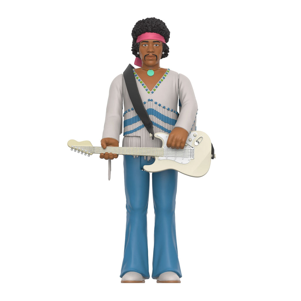 Jimi Hendrix Festival ReAction Collectible Action Figure w/ Guitar - Ava Phillips Styles Collection, Organic Green Product for pets and Animation Moive Memorabilia.