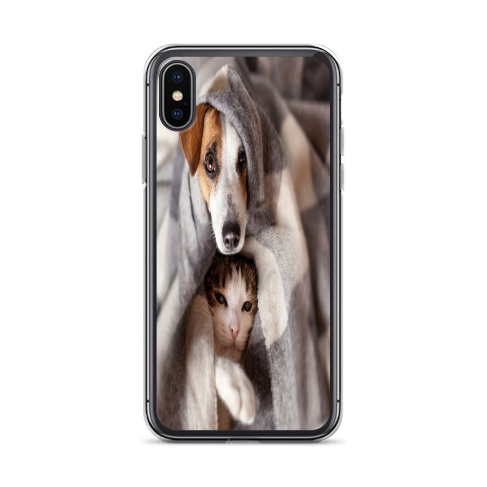 Pets Snuggling Dog n Cat Clear Case for iPhone® - Ava Phillips Styles