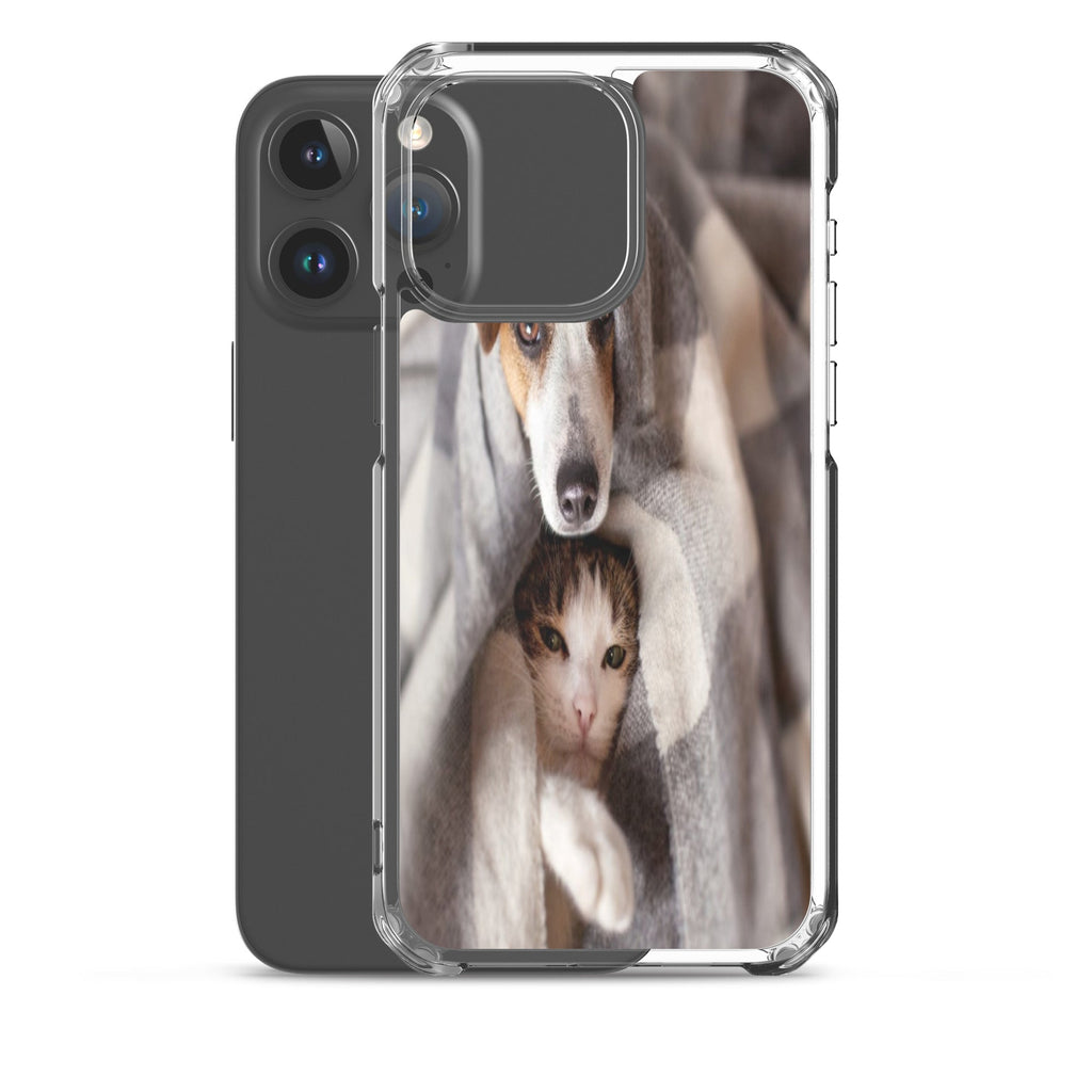 Pets Snuggling Dog n Cat Clear Case for iPhone® - Ava Phillips Styles