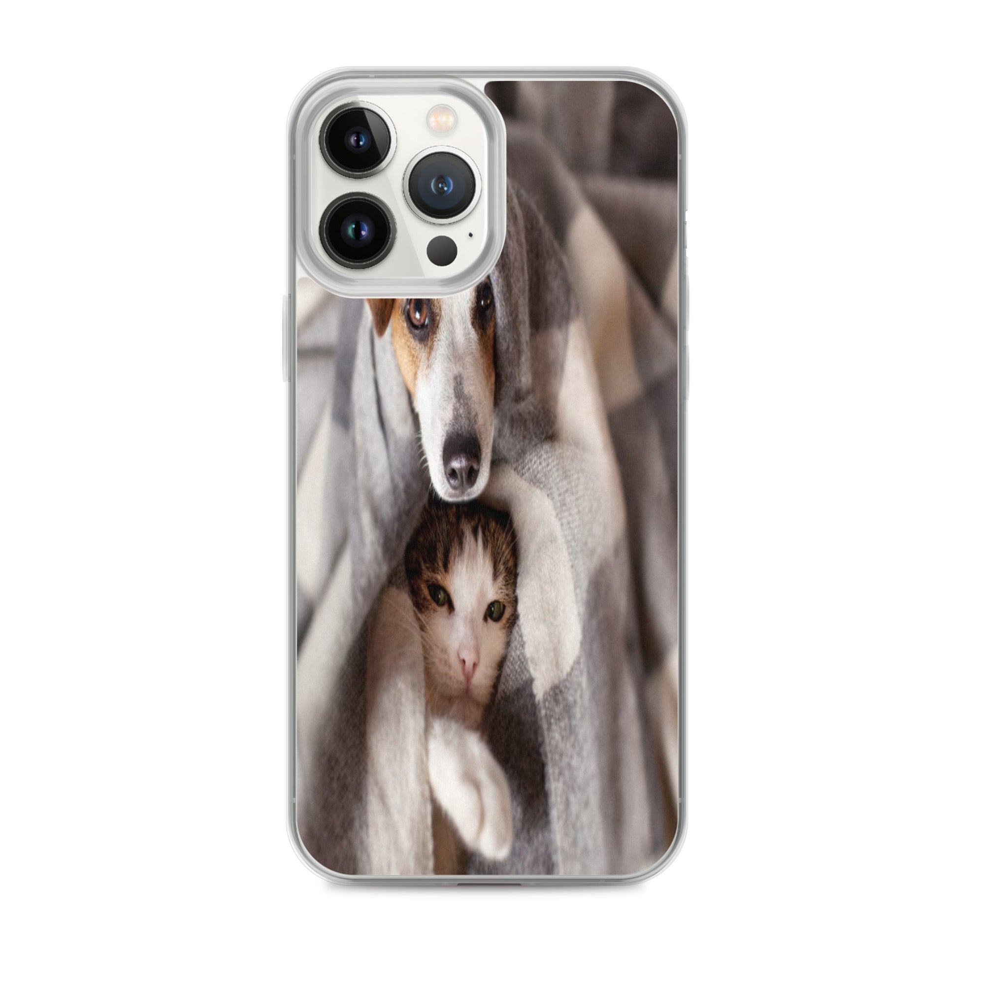 Pets Snuggling Dog n Cat Clear Case for iPhone® - Ava Phillips Styles