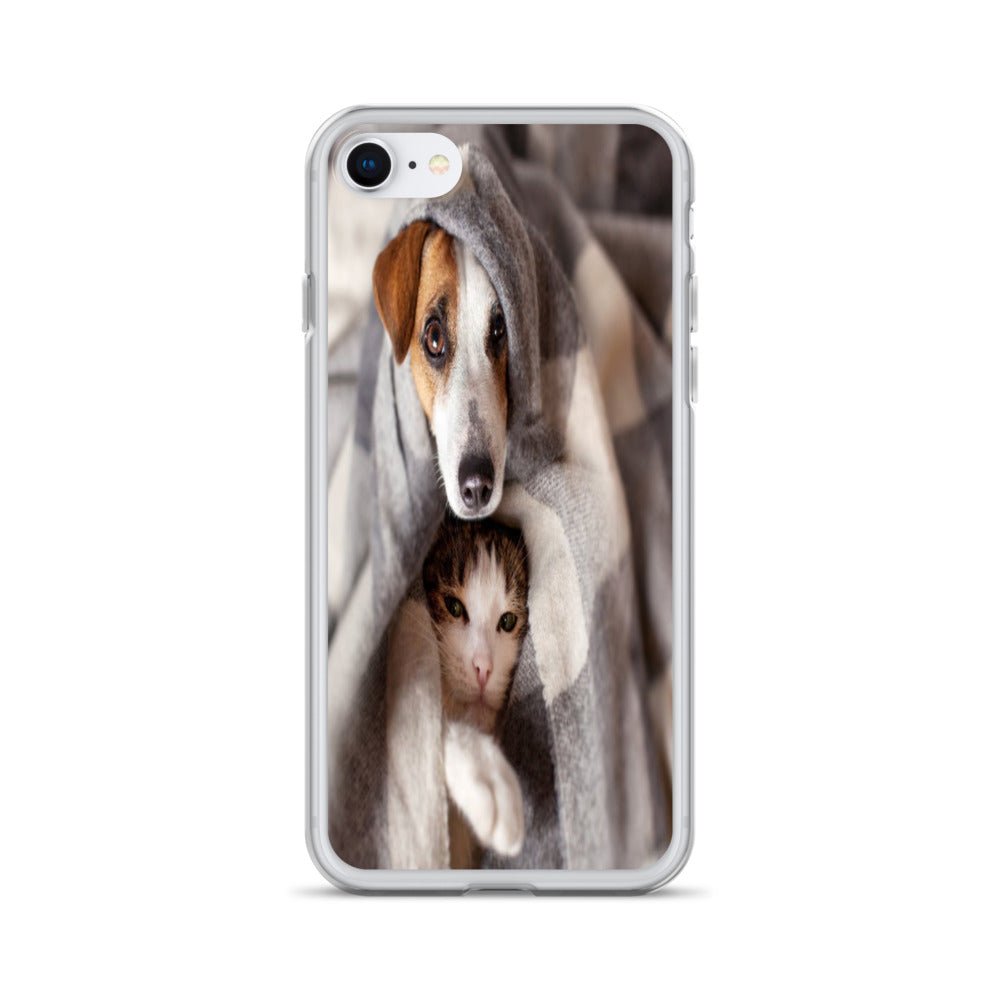 Pets Snuggling Dog n Cat Clear Case for iPhone® - Ava Phillips Styles