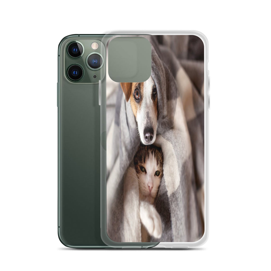 Pets Snuggling Dog n Cat Clear Case for iPhone® - Ava Phillips Styles
