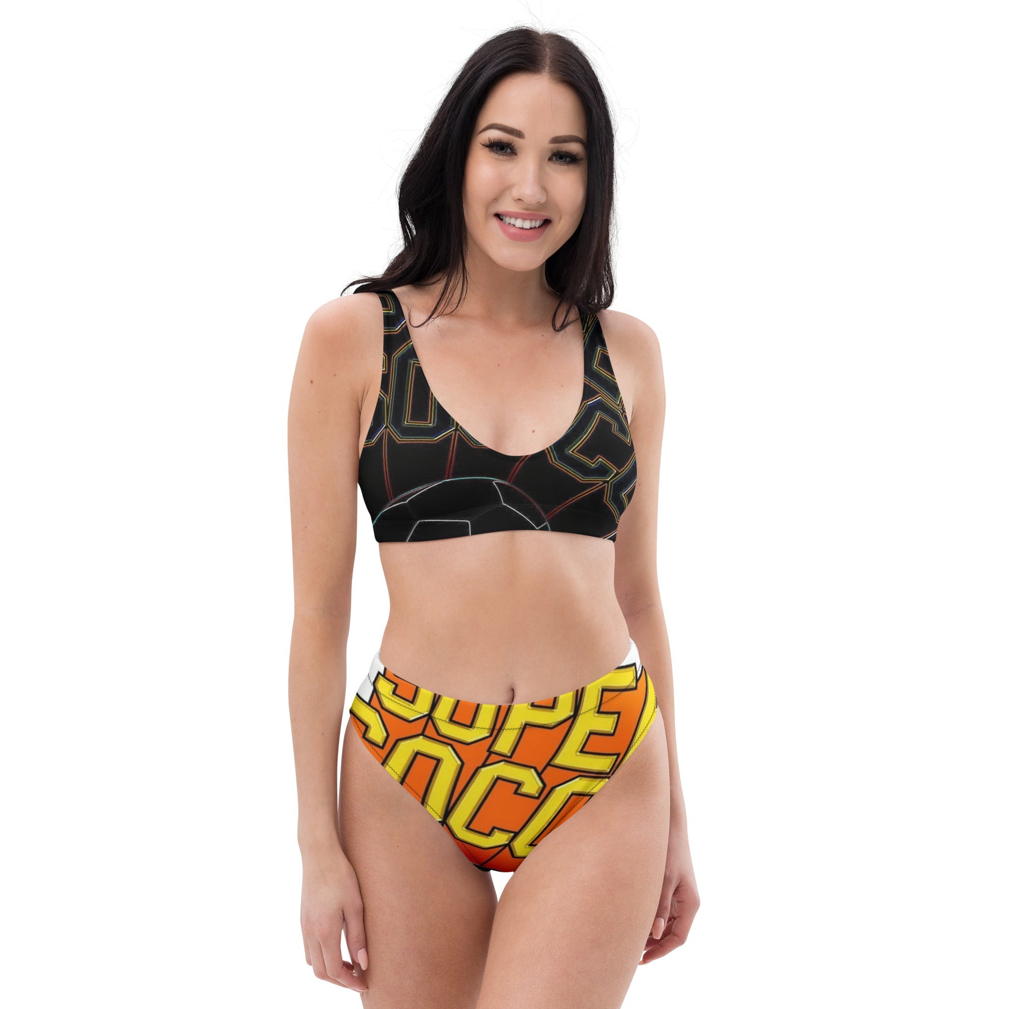 Recycled high - waisted bikini - Ava Phillips Styles Collection, Organic Green Product for pets and Animation Moive Memorabilia.