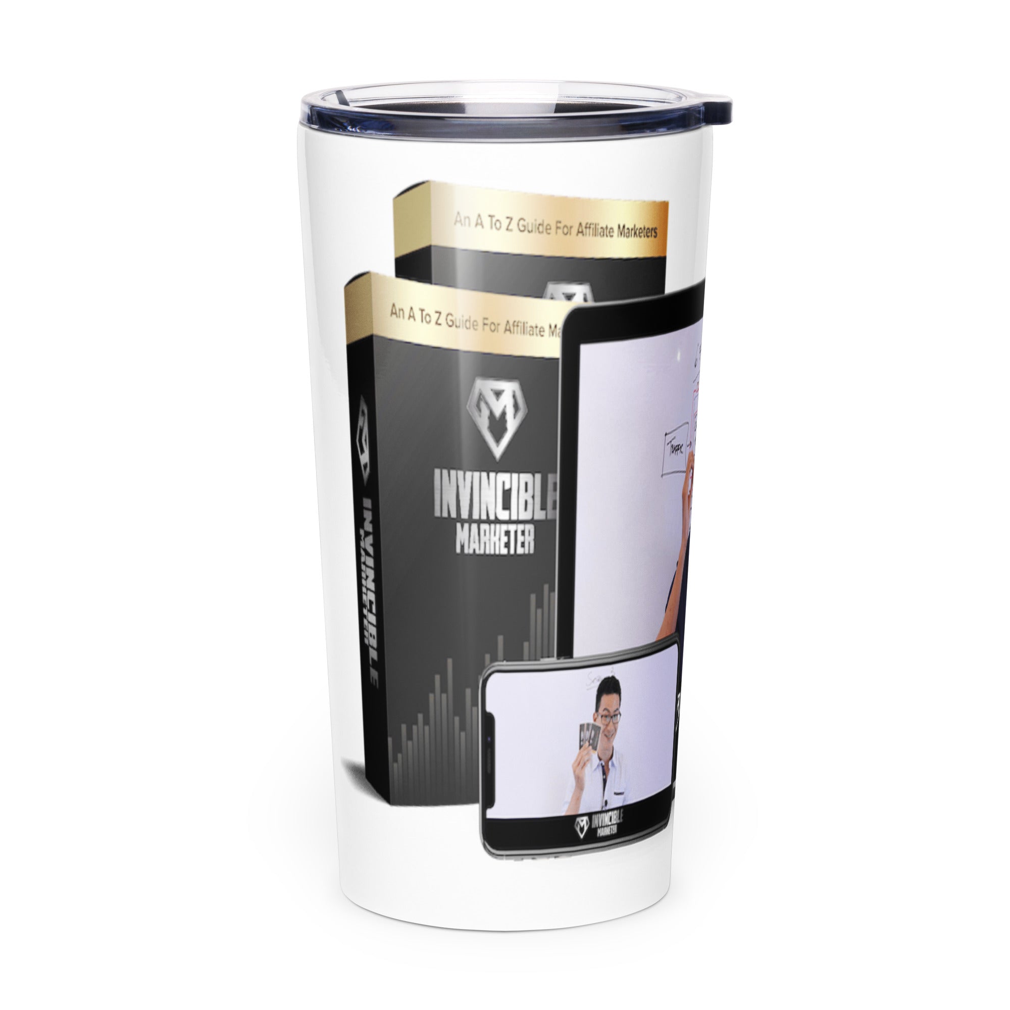 Tapered stainless steel tumbler - Ava Phillips Styles Collection, Organic Green Product for pets and Animation Moive Memorabilia.