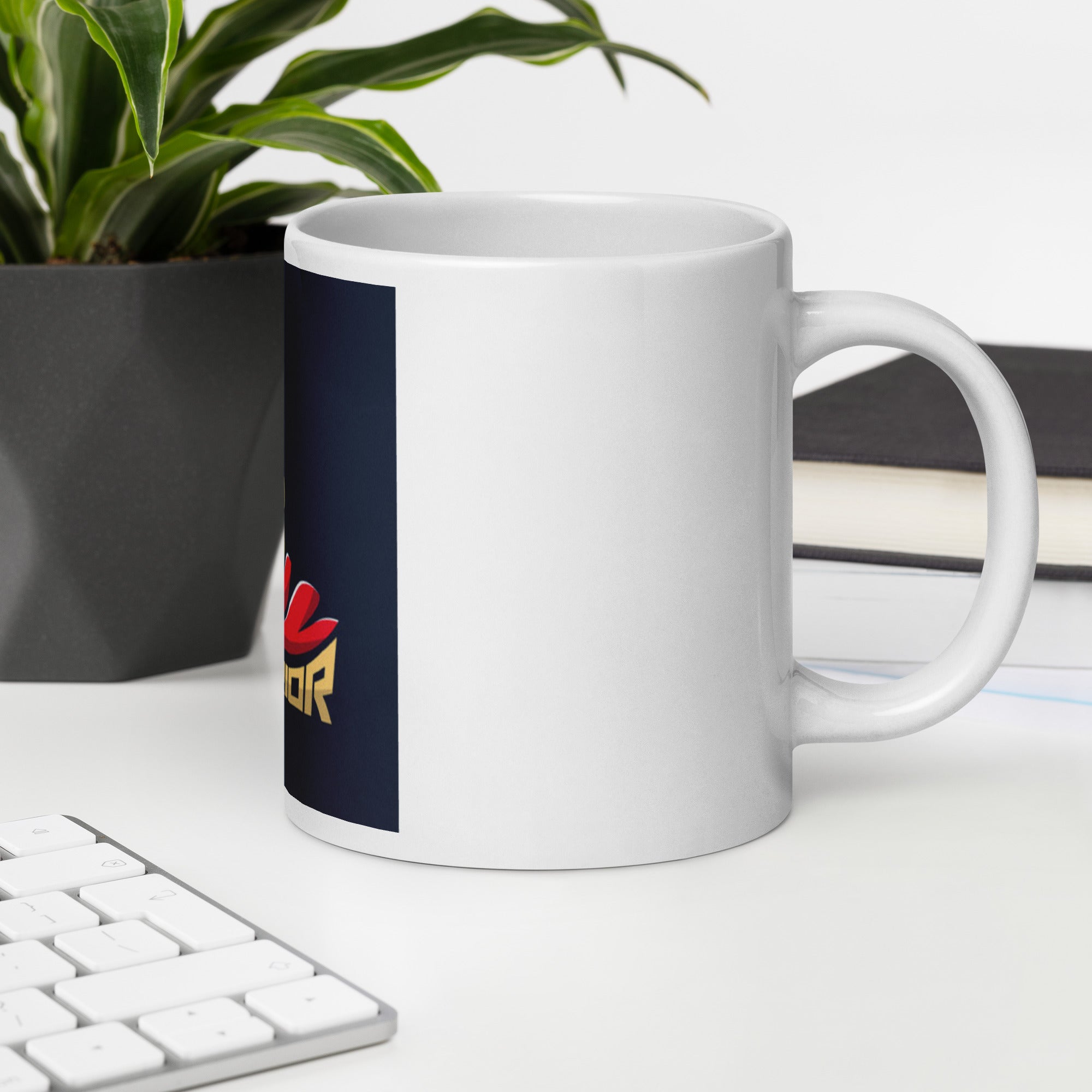Warrior White glossy mug - Ava Phillips Styles